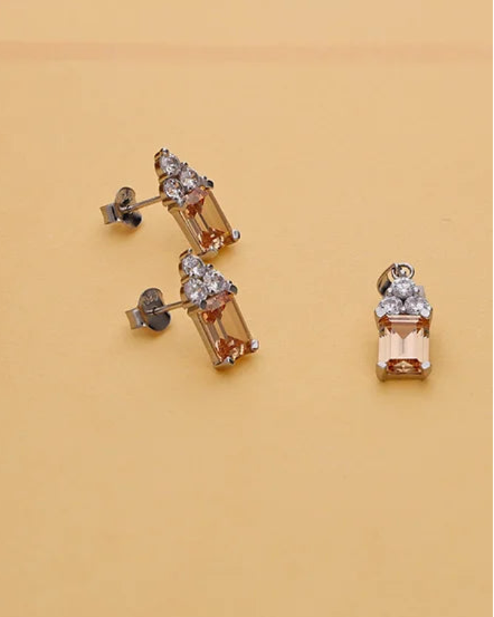 Golden Grace Charm Duo in 92.5 Silver
