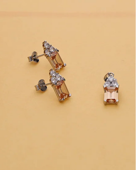 Golden Grace Charm Duo in 92.5 Silver