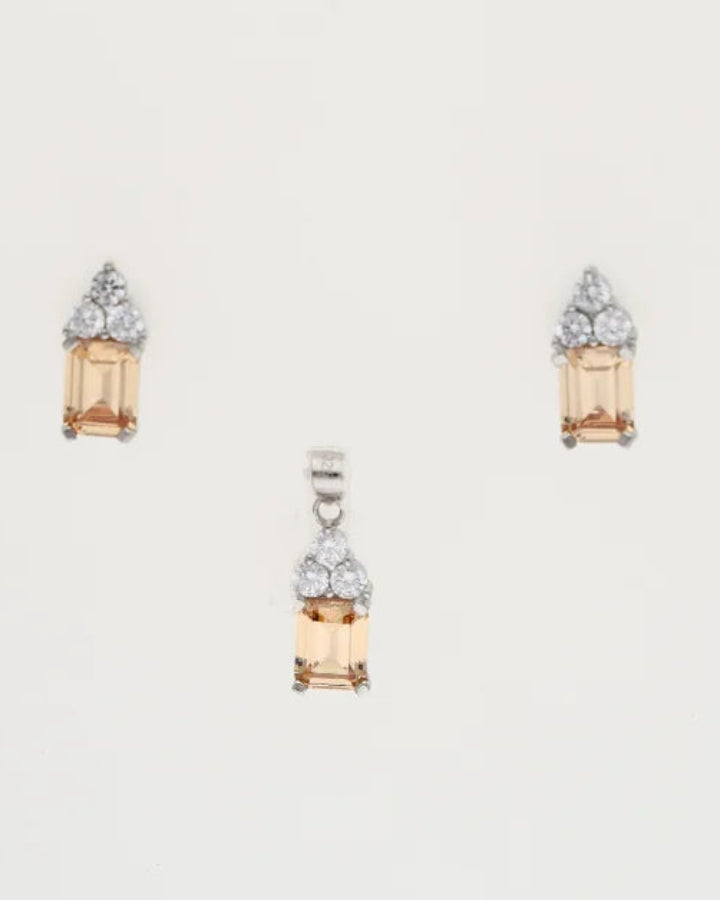 Golden Grace Charm Duo in 92.5 Silver