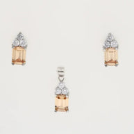 Golden Grace Charm Duo in 92.5 Silver