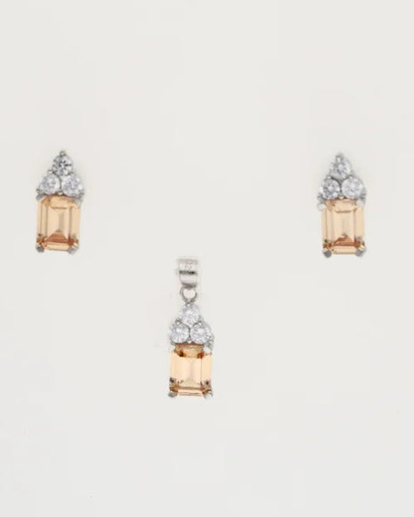 Golden Grace Charm Duo in 92.5 Silver