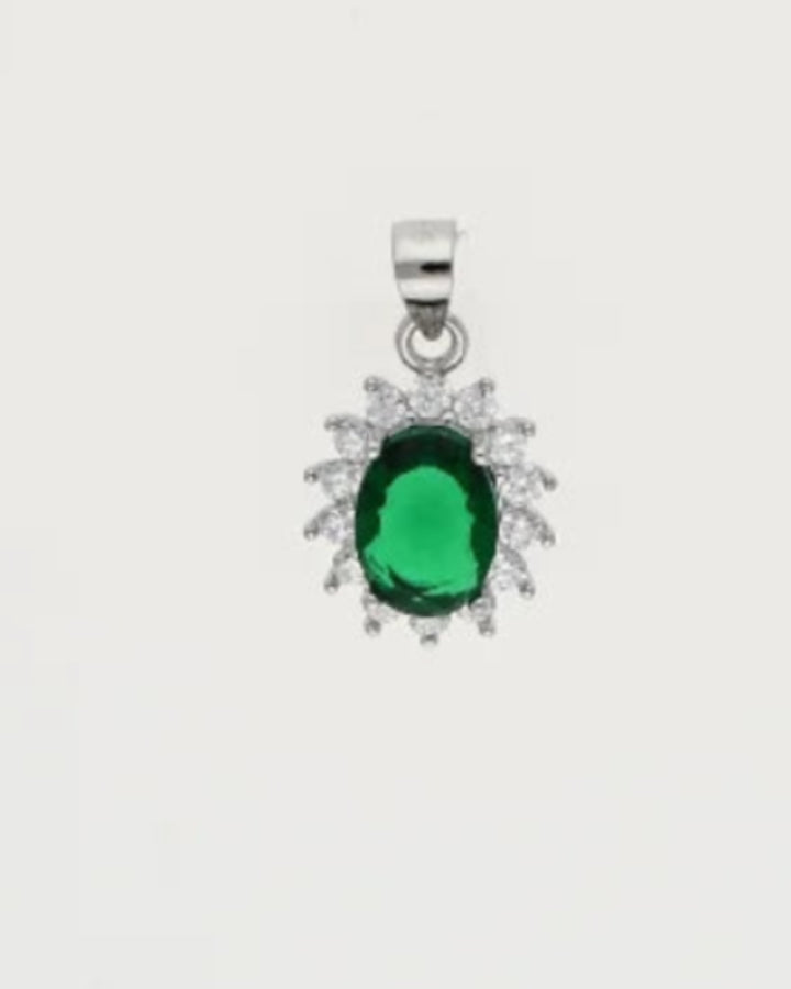 Oval Charm Duo in 92.5 Silver