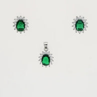 Oval Charm Duo in 92.5 Silver