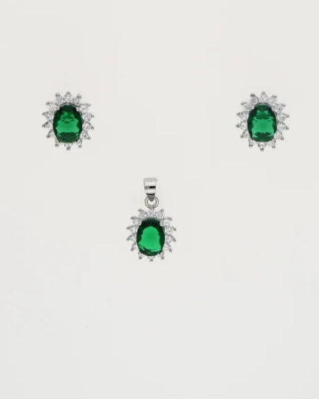 Oval Charm Duo in 92.5 Silver