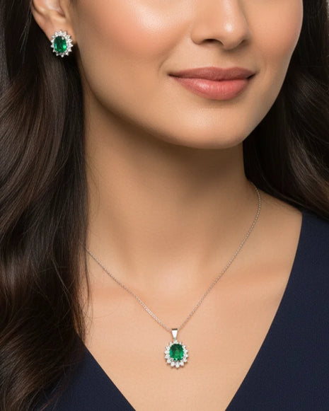 Oval Charm Duo in 92.5 Silver