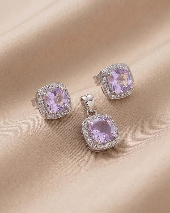 Rosette Charm Duo in 92.5 Silver