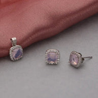 Rosette Charm Duo in 92.5 Silver