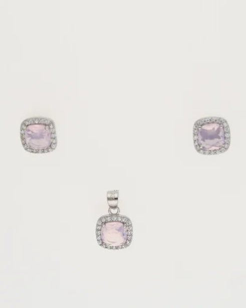 Rosette Charm Duo in 92.5 Silver