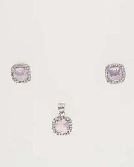 Rosette Charm Duo in 92.5 Silver