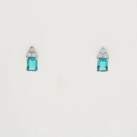 Emerald Charm Duo in 92.5 Silver