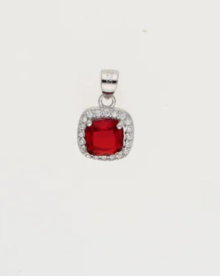 Crimson Charm Duo in 92.5 Silver