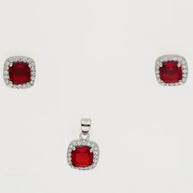 Crimson Charm Duo in 92.5 Silver