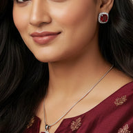 Crimson Charm Duo in 92.5 Silver