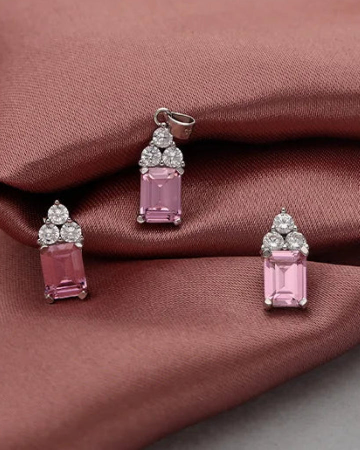 Rose Tint Charm Duo in 92.5 Silver