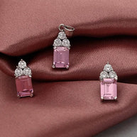 Rose Tint Charm Duo in 92.5 Silver