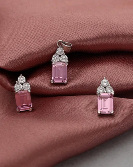 Rose Tint Charm Duo in 92.5 Silver