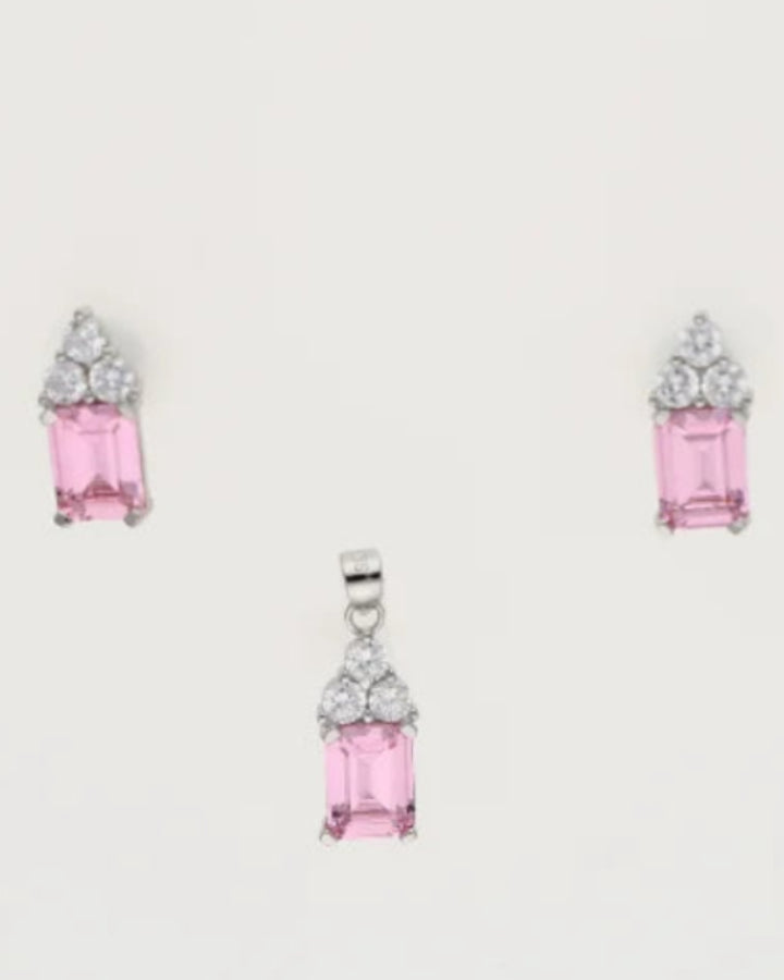 Rose Tint Charm Duo in 92.5 Silver
