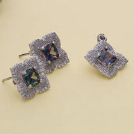 Amethyst Charm Duo in 92.5 Silver