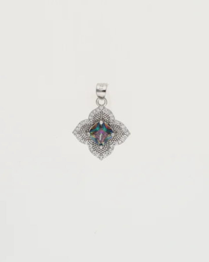 Amethyst Charm Duo in 92.5 Silver