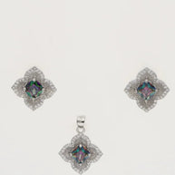 Amethyst Charm Duo in 92.5 Silver