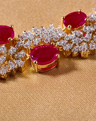 Rajata Necklace in 92.5 Silver side view - Silsila by Dvaar