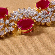 Rajata Necklace in 92.5 Silver side view - Silsila by Dvaar