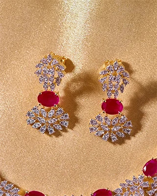 Rajata Necklace in 92.5 Silver detail - Silsila by Dvaar