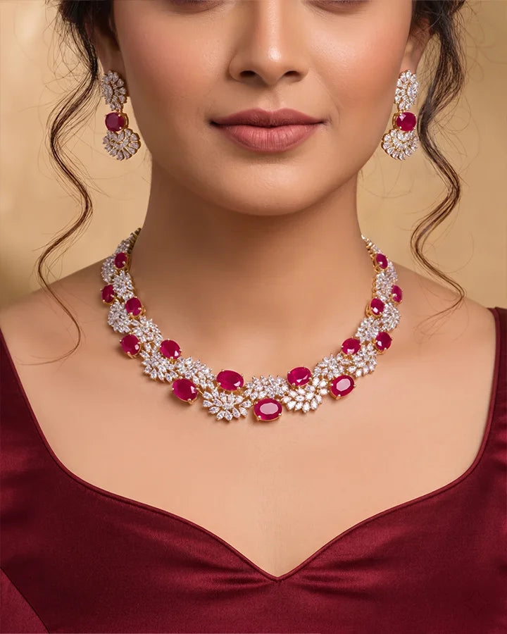 Rajata Necklace in 92.5 Silver - Silsila by Dvaar