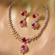 Ratnaraj Necklace in 92.5 Silver