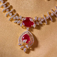 Ratnaraj Necklace in 92.5 Silver