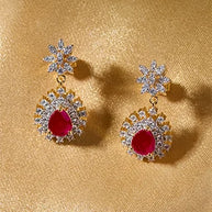 Padmaraga Necklace in 92.5 Silver side view - Silsila by Dvaar