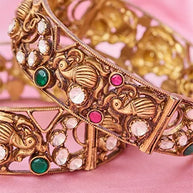 Victorian Garden Gem Bangle in 92.5 Silver