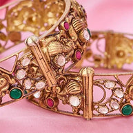 Victorian Garden Gem Bangle in 92.5 Silver