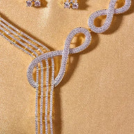 Infinity Necklace in 92.5 Silver detail - Silsila by Dvaar