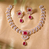 Vermilion Necklace in 92.5 Silver