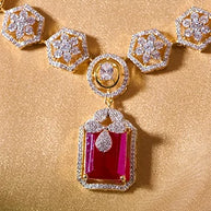 Pushpanjali Necklace in 92.5 Silver detail - Silsila by Dvaar