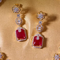 Pushpanjali Necklace in 92.5 Silver side view - Silsila by Dvaar