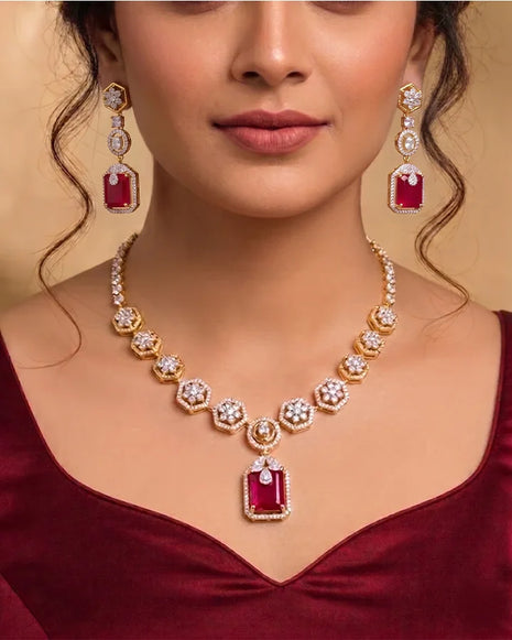 Pushpanjali Necklace in 92.5 Silver - Silsila by Dvaar