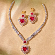 Hridaya Necklace in 92.5 Silver front view - Silsila by Dvaar