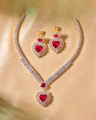 Hridaya Necklace in 92.5 Silver front view - Silsila by Dvaar