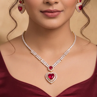 Hridaya Necklace in 92.5 Silver - Silsila by Dvaar
