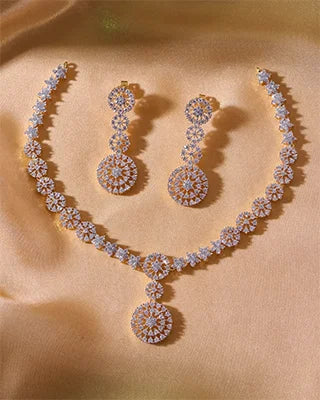 Chandrika Necklace in 92.5 Silver