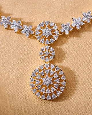 Chandrika Necklace in 92.5 Silver