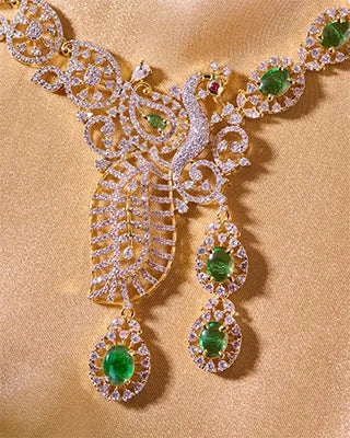 Mayurrekha Necklace in 92.5 Silver