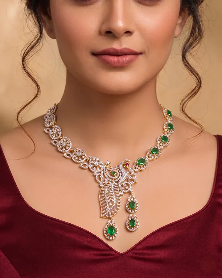 Mayurrekha Necklace in 92.5 Silver