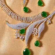 Vanasree Necklace in 92.5 Silver detail - Silsila by Dvaar