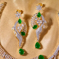 Vanasree Necklace in 92.5 Silver side view - Silsila by Dvaar