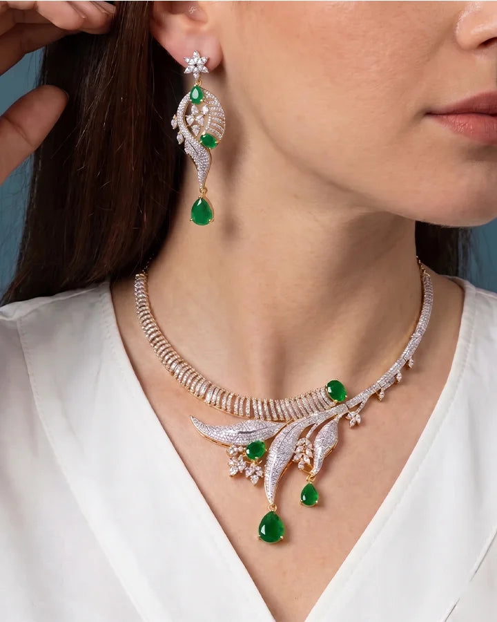 Vanasree Necklace in 92.5 Silver - Silsila by Dvaar