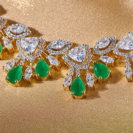 Nilaparni Necklace in 92.5 Silver detail - Silsila by Dvaar