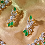 Nilaparni Necklace in 92.5 Silver side view - Silsila by Dvaar